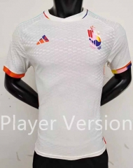 Player Version 2022-2023 Belgium Away White Thailand Soccer Jersey AAA-2273