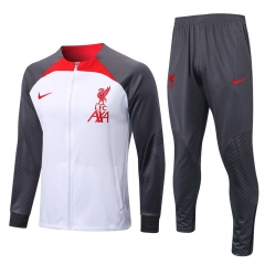 2022-2023 Liverpool White Thailand Soccer Jacket Uniform-815