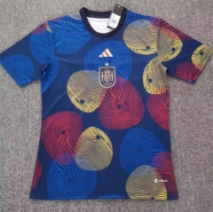 2022-2023 Spain Red&Yellow&Blue Thailand Soccer Training Jersey-2282
