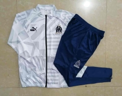 2022-2023 Olympique Marseille White Thailand Soccer Jacket Uniform-815