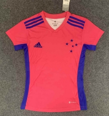 2022-2023 Special Version Cruzeiro EC Pink Women Thailand Soccer Jersey AAA-GB