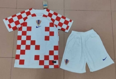 2022-2023 World Cup Croatia Home Red & White Soccer Uniform-718