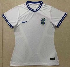 2022-2023 Brazil Away White Thailand Women Soccer Jersey AAA-6149