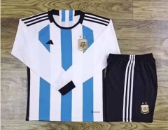 2022-2023 Argentina Home Blue&White LS Soccer Uniform-709