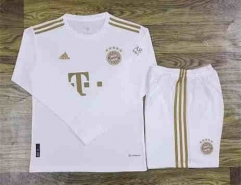 2022-2023 Bayern München Away White LS Soccer Uniform-709