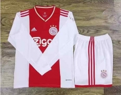2022-2023 Ajax Home Red&White LS Soccer Uniform-709