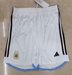 2022-2023 Argentina White Thailand Soccer Shorts