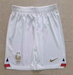 2022-2023 France Home White Thailand Soccer Shorts