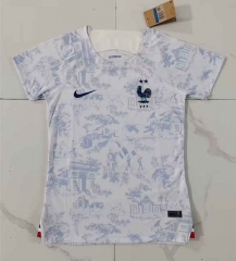 2022-2023 France Away White Thailand Soccer Jersey AAA-708