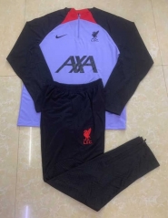 2022-2023 Liverpool Purple Thailand Soccer Tracksuit-411