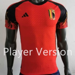 Player Version 2022-2023 Belgium Home Red Thailand Soccer Jersey AAA-2016