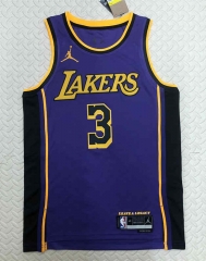 2022-2023 Jordan Limited Version Los Angeles Lakers Purple #3 NBA Jersey-311