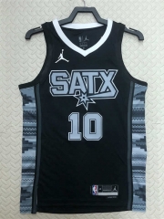 2022-2023 Jordan Limited Version San Antonio Spurs Black #10 NBA Jersey-311