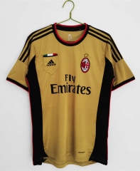 Retro Version 13-14 AC Milan 2nd Away Earth-Yellow Thailand Soccer Jersey AAA-C1046