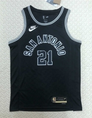 2022-2023 Retro Version San Antonio Spurs Black #21 NBA Jersey-311
