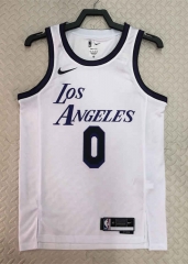 2022-2023 City Edition Los Angeles Lakers White #0 NBA Jersey-311