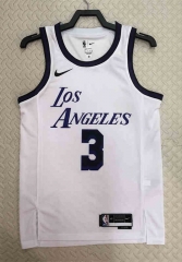 2022-2023 City Edition Los Angeles Lakers White #3 NBA Jersey-311