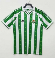 Retro Version 95-97 Real Betis Home White&Green Thailand Soccer Jersey-811