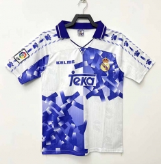 Retro Version 96-97 Real Madrid Away Blue&White Thailand Soccer Jersey AAA-811