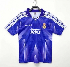 Retro Version 96-97 Real Madrid Away Blue Thailand Soccer Jersey AAA-811