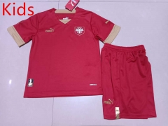 2022-2023 Serbia Home Red Kids/Youth Soccer Uniform-507
