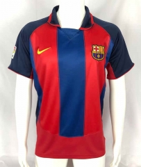Retro Version 03-04 Barcelona Home Red&Blue Thailand Soccer Jersey AAA-503