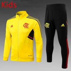 2022-2023 CR Flamengo Yellow Kids/Youth Soccer Jacket Uniform-815