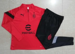 2022-2023 AC Milan Red Thailand Short-sleeved Tracksuit-815