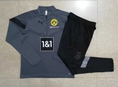 2022-2023 Borussia Dortmund Grey Thailand Soccer Tracksuit -815