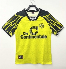 Retro Version 94-95 Borussia Dortmund Home Yellow Thailand Soccer Jersey AAA-811