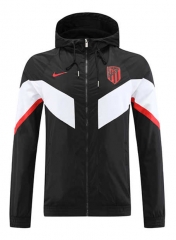 2022-2023 Atletico Madrid Black Thailand Trench Coats With Hat-LH