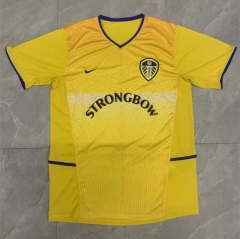 Retro Version 02-03 Leeds United 2nd Yellow Thailand Soccer Jersey AAA
