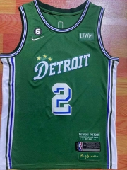 2022-2023 Detroit Pistons Green #2 NBA Jersey-1380