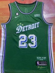 2022-2023 Detroit Pistons Green #23 NBA Jersey-1380
