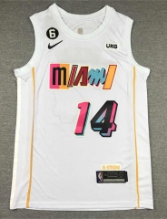 2022-2023 City Edition Miami Heat White #14 NBA Jersey-1380