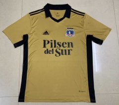 2022-2023 Colo-Colo 2nd Away Yellow Thailand Soccer Jersey AAA-HR