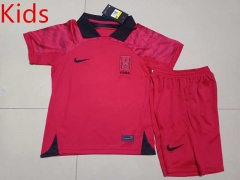 2022-2023 Korea Home Red Kid/Youth Soccer Uniform-507