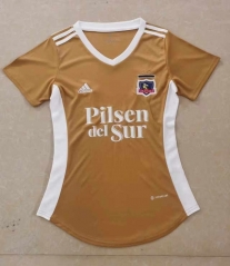 2022-2023 Colo-Colo 2nd Away Yellow Women Thailand Soccer Jersey AAA-HR