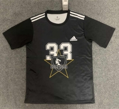 2022-2023 Champions Colo-Colo Black Thailand Soccer T-Shirt-GB