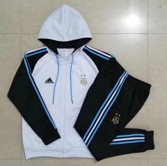 2022-2023 Argentina White Thailand Soccer Jacket Uniform With Hat-815