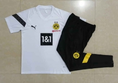 2022-2023 Borussia Dortmund White Short-sleeved Thailand Soccer Tracksuit -815