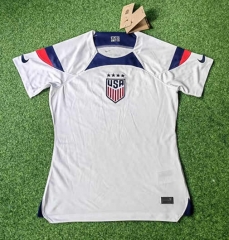 2022-2023 USA Home White Thailand Women Soccer Jersey AAA-418