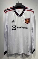 2022-2023 Manchester United Away White LS Thailand Soccer Jersey AAA-9268