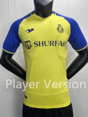 Player Version 2022-2023 Al-Nassr FC Home Yellow Thailand Soccer Jersey AAA-888