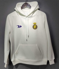 2022-2023 Al-Nassr FC White Thailand Soccer Tracksuit Top With Hat-LH