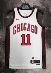 2022-2023 City Edition Chicago Bulls White #11 NBA Jersey-311