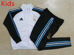 2022-2023 3 Stars Argentina White Kids/Youth Soccer Jacket Uniform-815