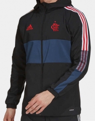 Flamengo Black&Blue Trench Coats With Hat-DD1