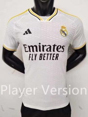 Player Version 2023-2024 Real Madrid White Thailand Soccer Jersey AAA-6724