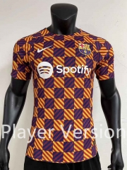 Player Version 2023-2024 Barcelona Red&Blue Thailand Training Soccer Uniform-2851